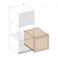 Винный шкаф  Dunavox DAVG-32.80DOP.TO двухзонный в колонну с навесным фасадом